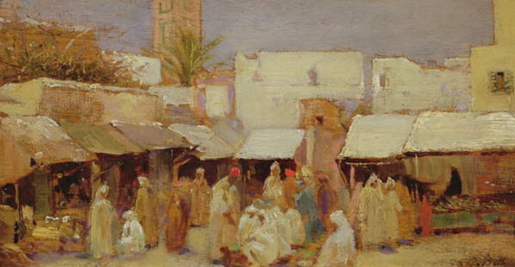 Detail of Market Place, Tangiers by John-Bagnold Burgess