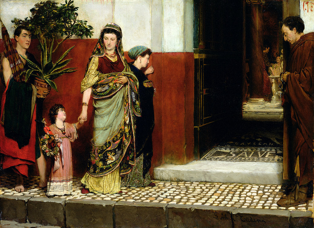 Detail of Returning from Market, 1865 by Lawrence Alma-Tadema