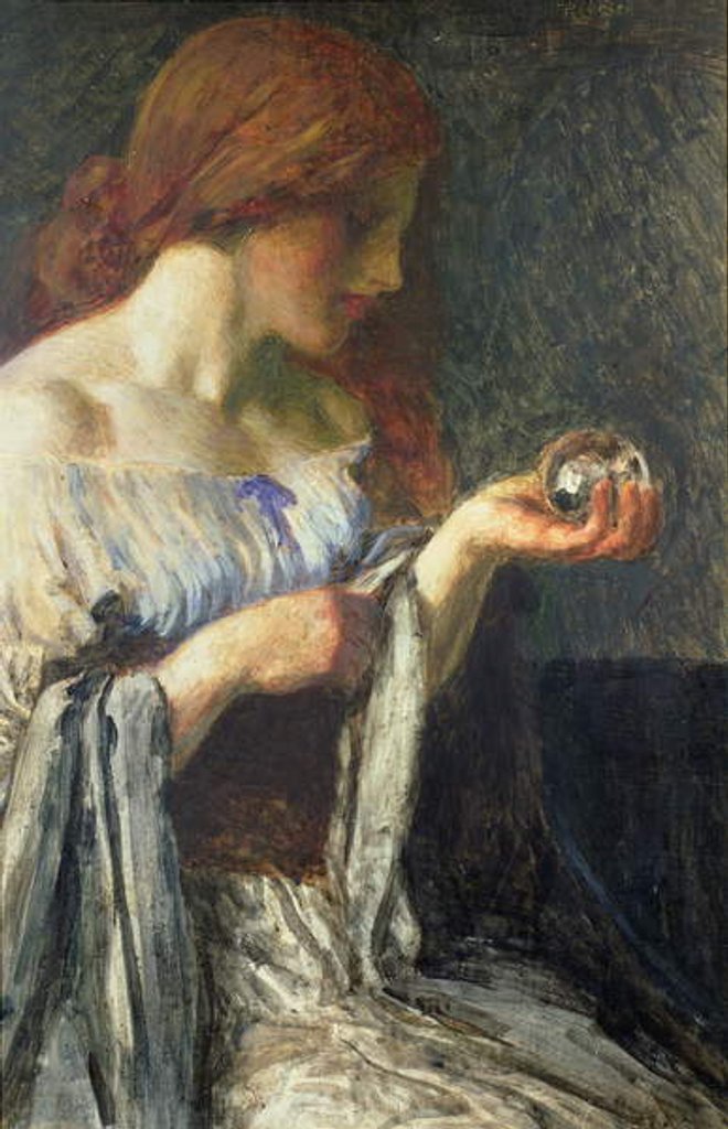 Detail of The Crystal Ball by Robert Anning Bell