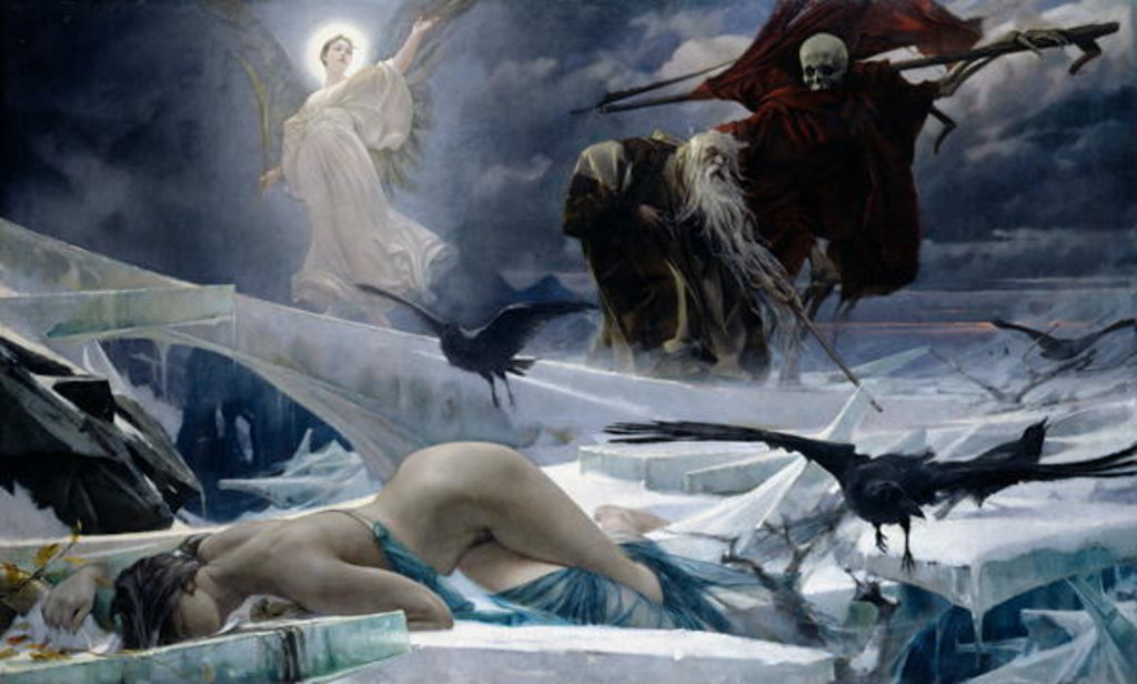 Detail of Ahasuerus at the End of the World, 1888 by Adolph Hiremy-Hirschl