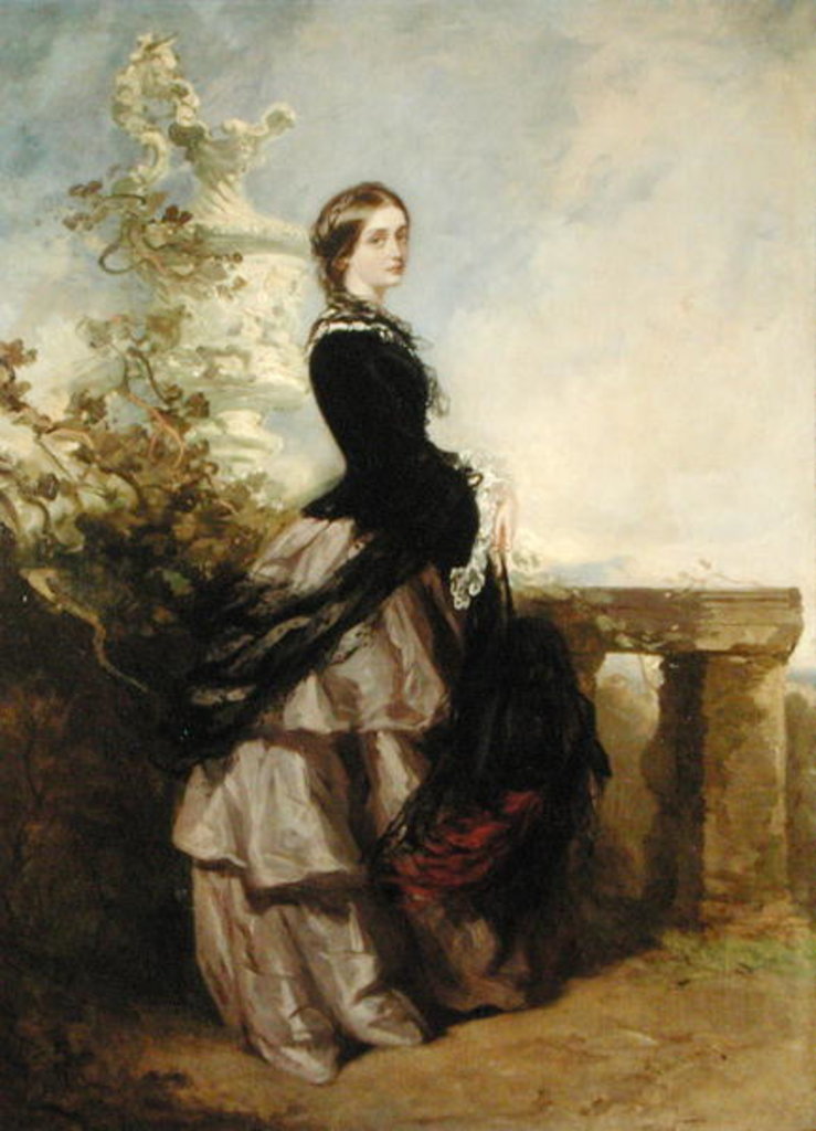 Detail of Portrait of a Lady by Richard Buckner