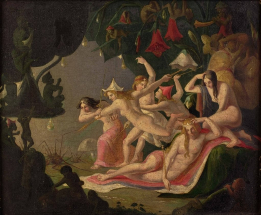 Detail of The Attack of the Spider by Richard Dadd