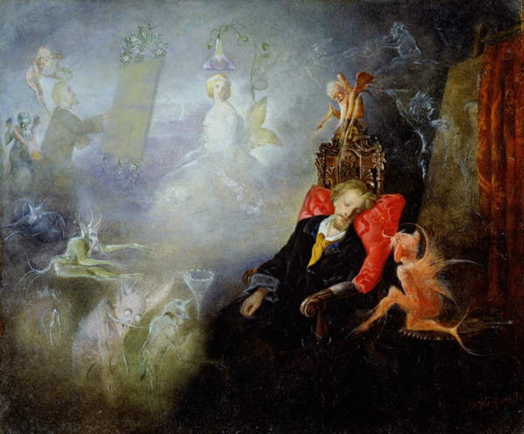 Detail of The Artist's Dream, 1857 by John Anster Fitzgerald