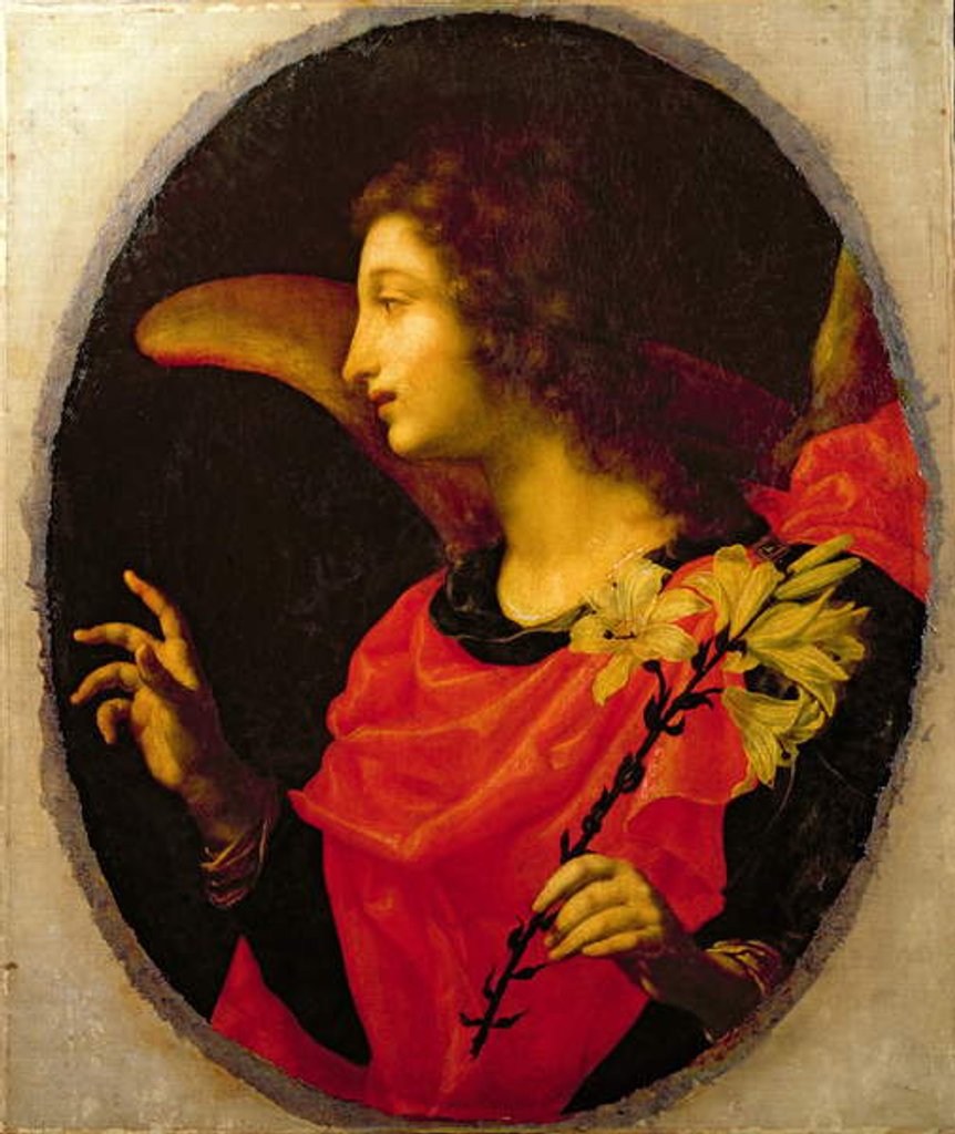 Detail of Annunciate Angel by Cesare Dandini