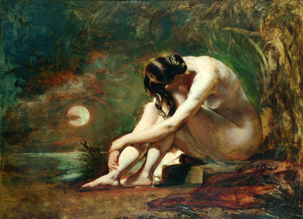 Detail of Moonlit Nude by William Etty