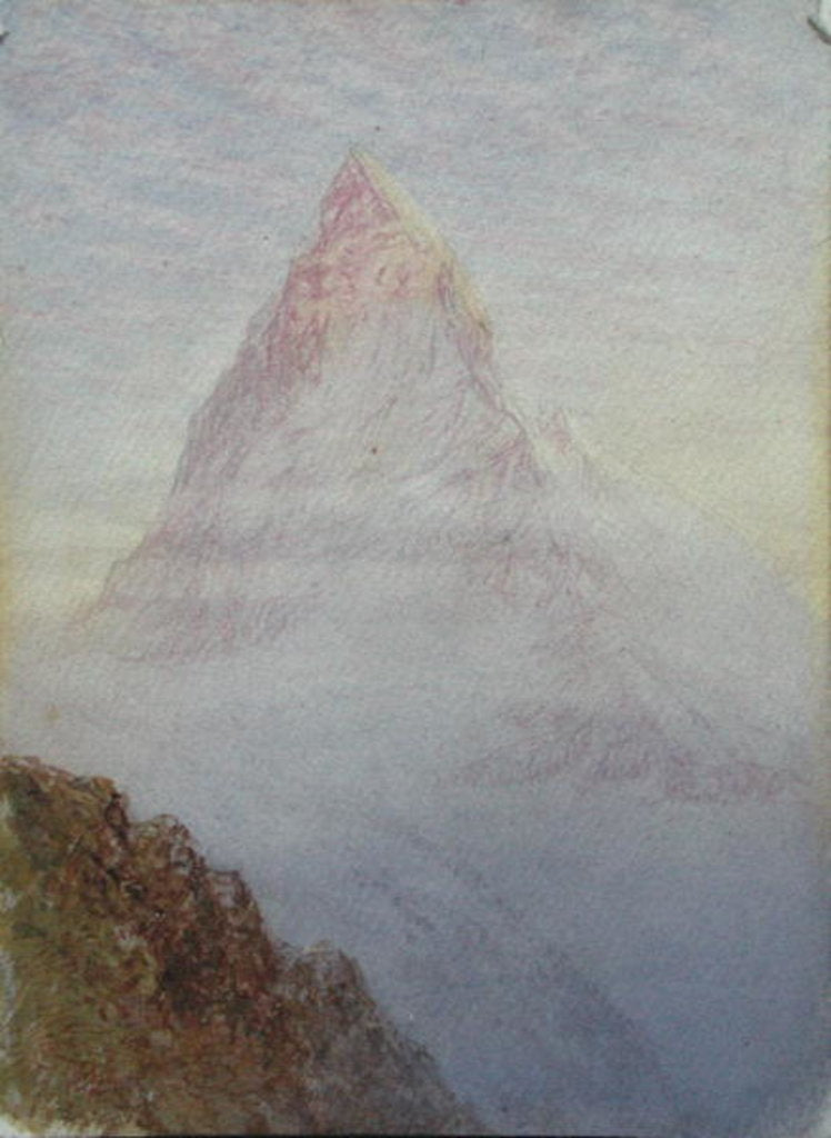 Detail of The Matterhorn, 1870 by William Gersham Collingwood