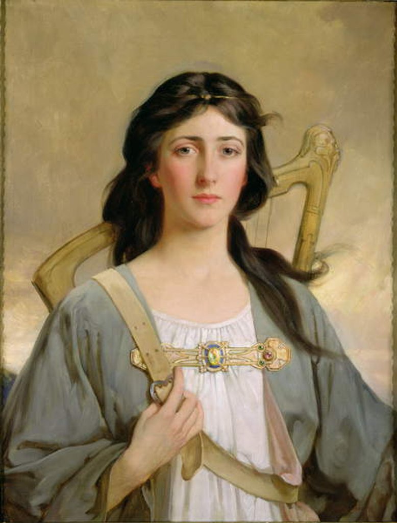 Detail of Erin, The Spirit of Ireland, 1898 by Talbot Hughes