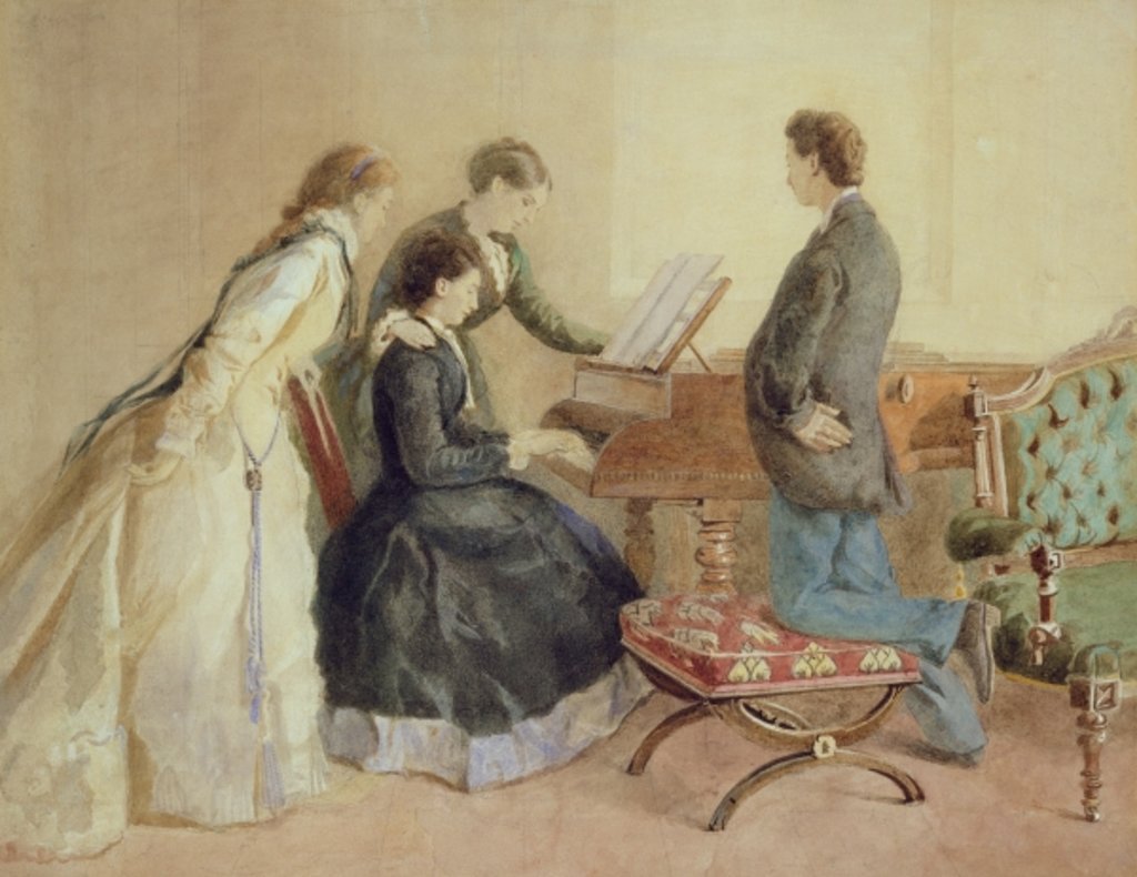 Detail of The Piano Recital by English School