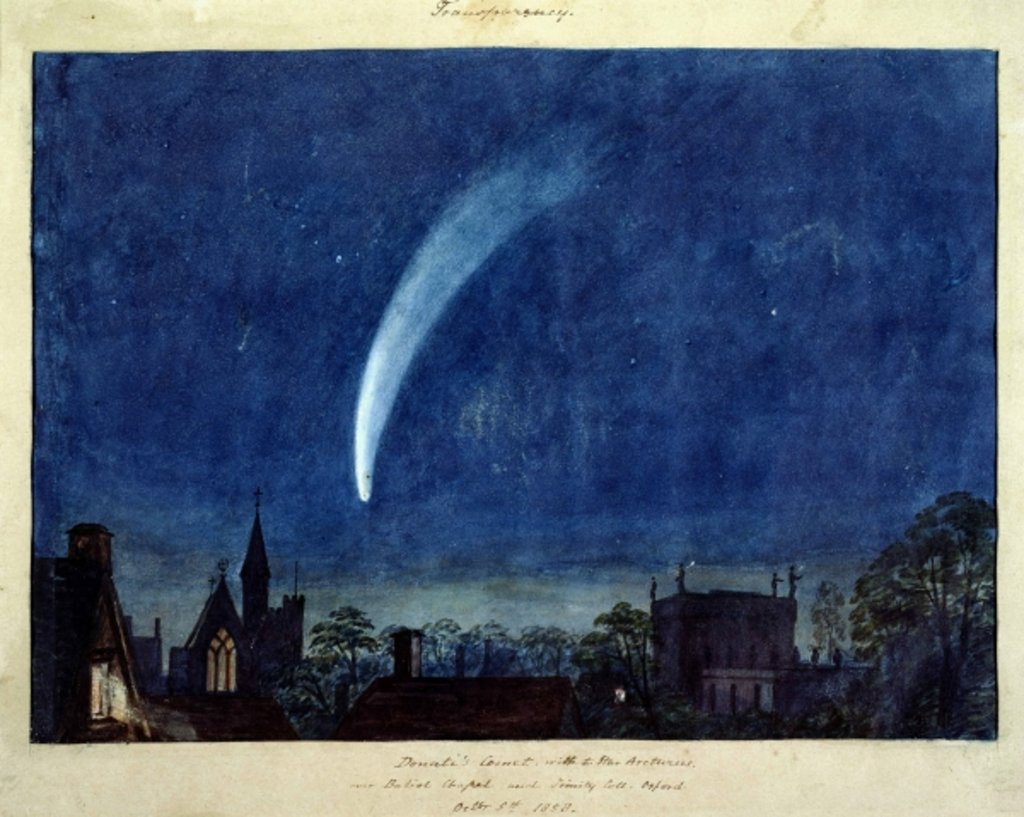 Detail of Donati's Comet, 1858 by William (1789-1862) (after) Turner