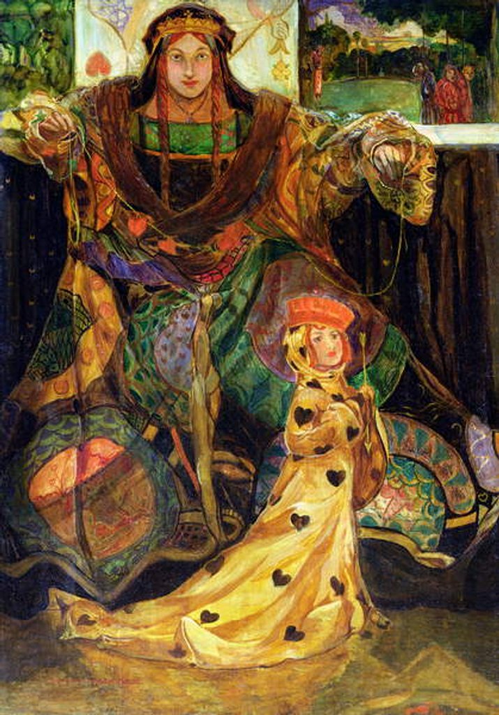 Detail of The Queen of Hearts by Claude Andrew Calthrop