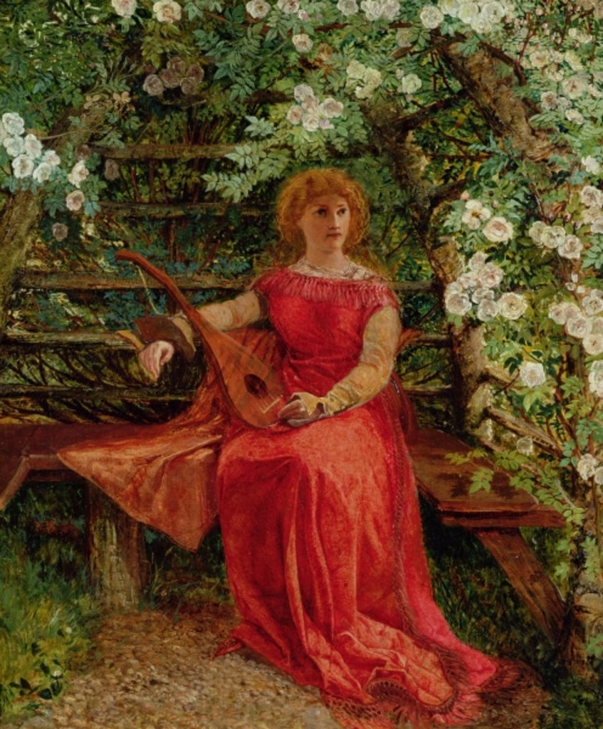 Detail of Fair Rosamund in her Bower by William Bell Scott