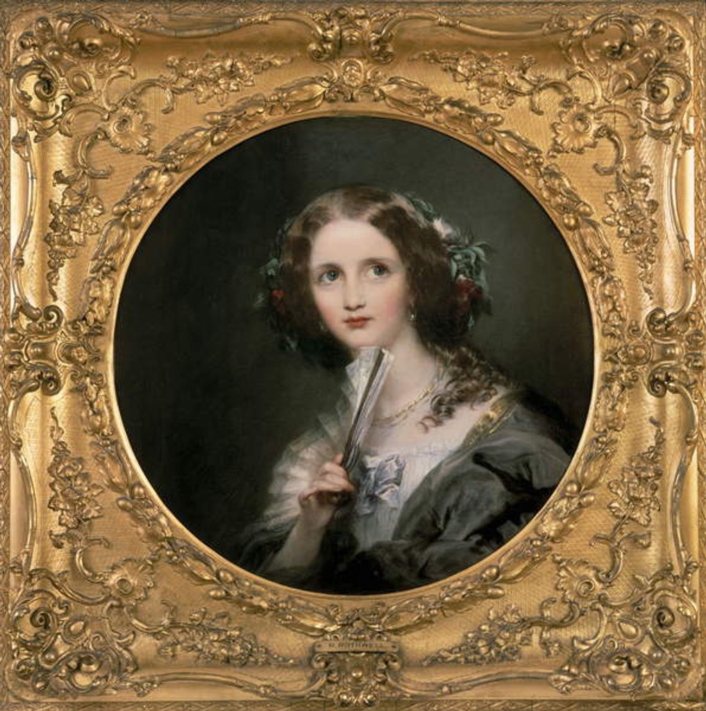 Detail of Il Ventaglio by Richard Rothwell