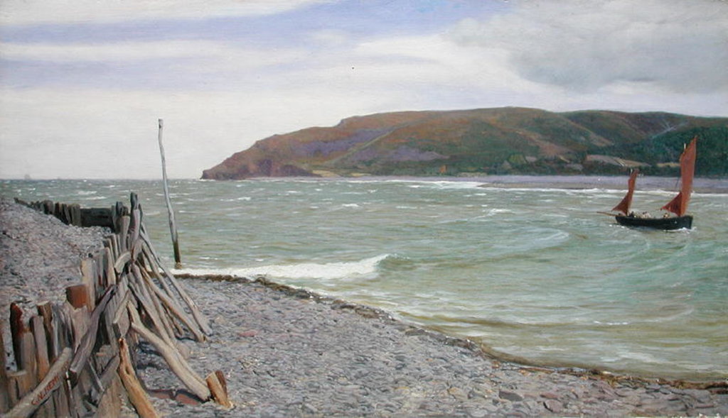 Detail of Porlock Bay, 1891 by Charles Napier Hemy