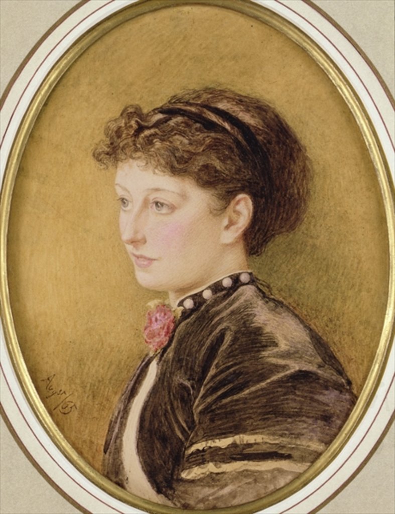 Detail of Kate Collins 1865 by Marcus Stone