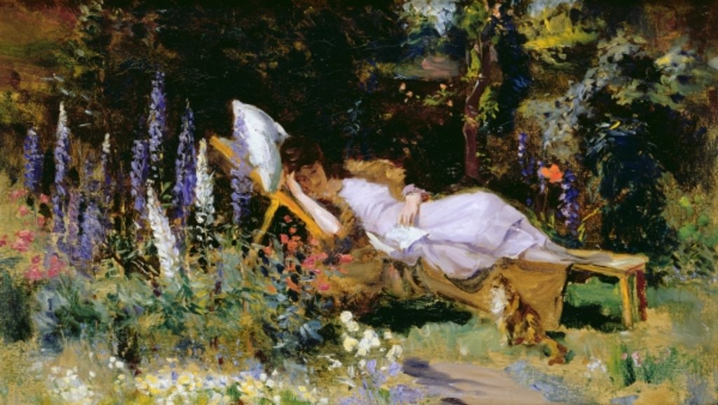 Detail of An Afternoon Nap by Harry Mitten Wilson