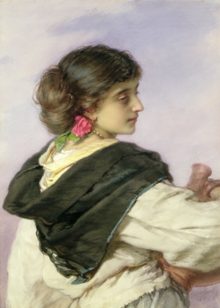 Detail of A Young Water Carrier, 1870 by Guido Bach