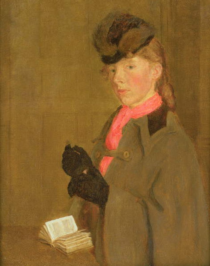 Detail of Portrait of the Artist's Sister, Winifred by Gwen John