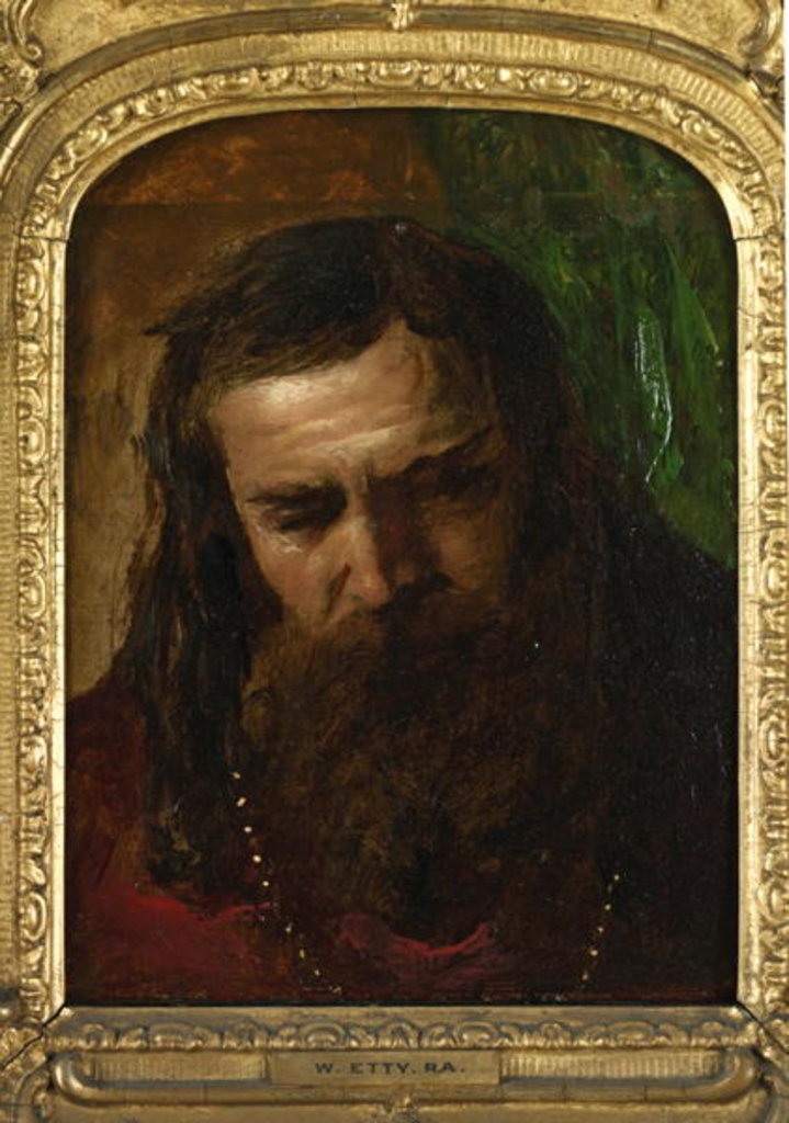 Detail of Portrait of a Man by William Etty