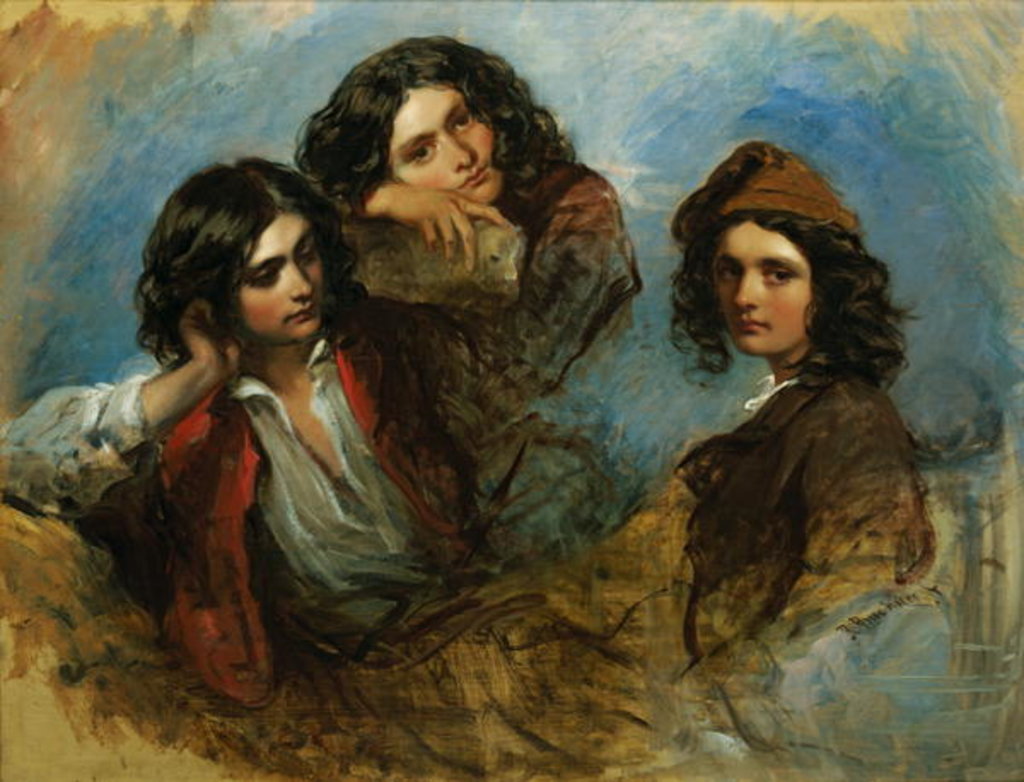 Detail of The Italian Goatherd by Richard Buckner