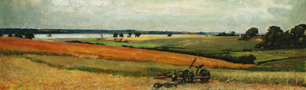 Detail of Loading Hay, the Stour Estuary by Frederick George Cotman