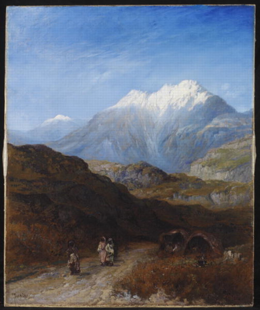 Detail of The Snow Capped Atlas Mountains of the Grand Kabylie, Algeria by Paul H. Ellis