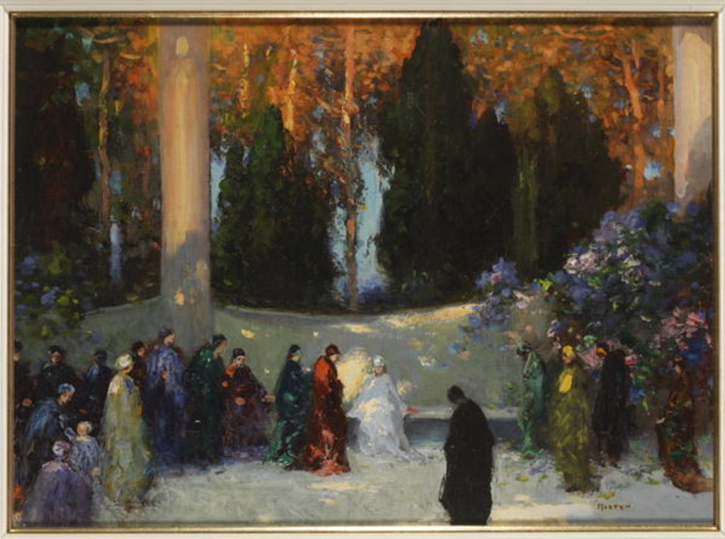 Detail of The Audience by Thomas Edwin Mostyn