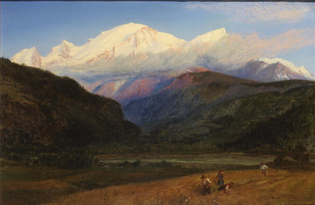 Detail of Mont Blanc from Servoz, 1856 by Henry Moore