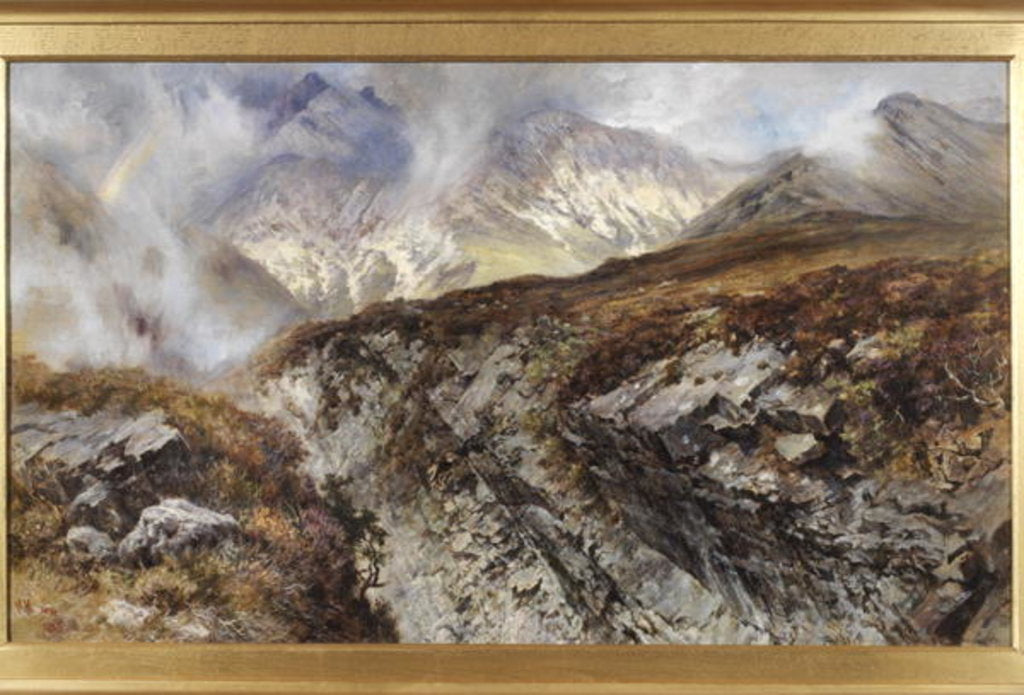 Detail of Sgurr nan Guillean, Isle of Skye, 1885 by Keeley Halswelle