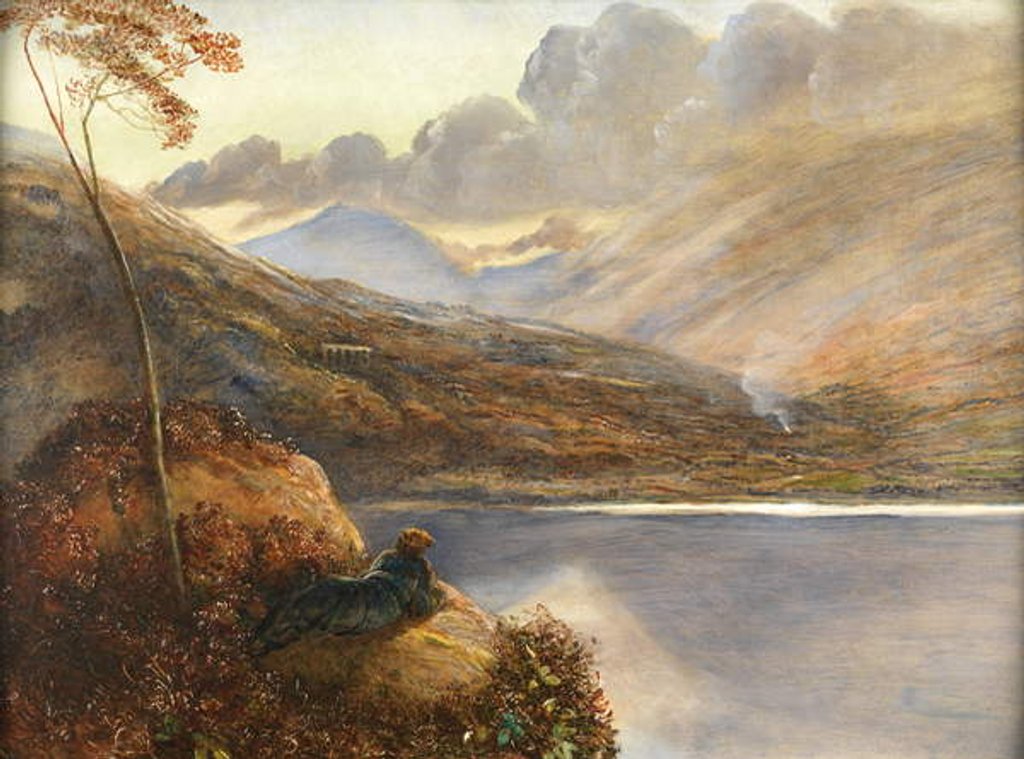 Detail of Poet's Rest Place, 1867 by James Smetham