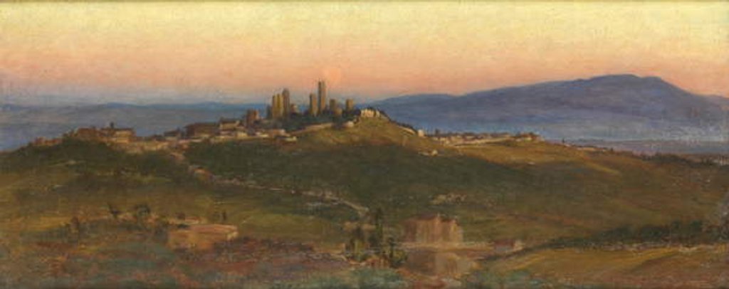 Detail of San Gimignano, 1898 by Edith Ridley Corbet