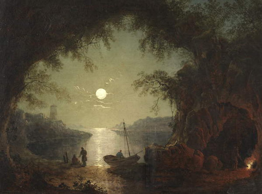 Detail of A Moonlit Cove by Sebastian Pether