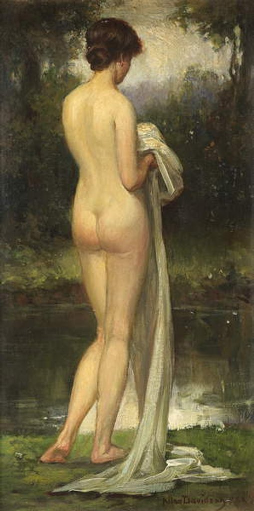 Detail of The Bather by Allan Douglas Davidson