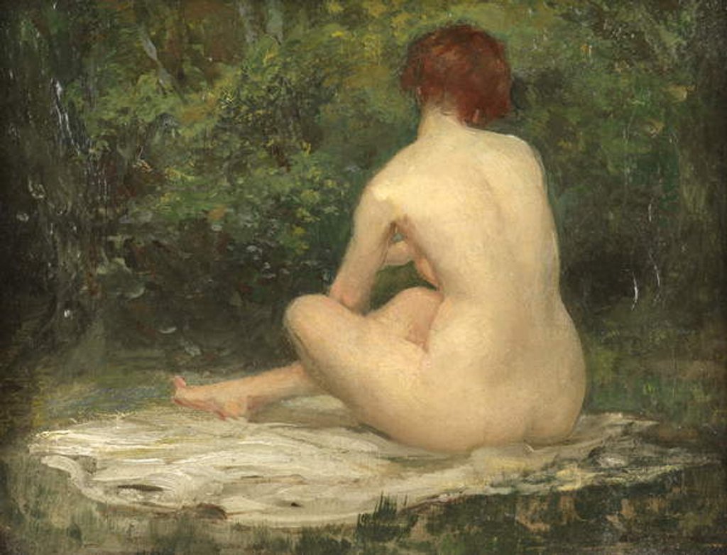 Detail of Seated Nude by Allan Douglas Davidson