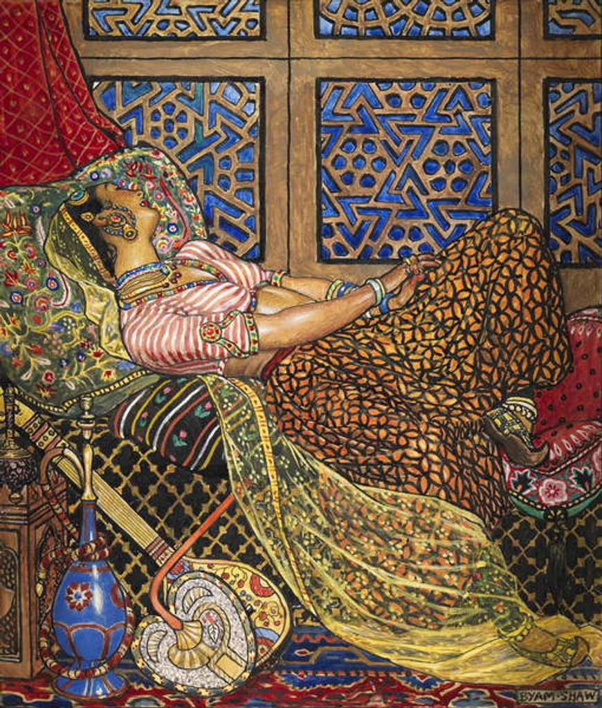 Detail of Zira: in Captivity by John Byam Liston Shaw