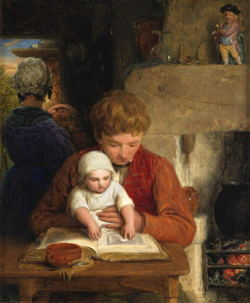 Detail of Rustic Happiness, or Father and Child, 1828 by William Mulready