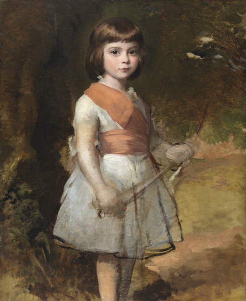 Detail of The artist's youngest son, John, in 1861 by George Richmond