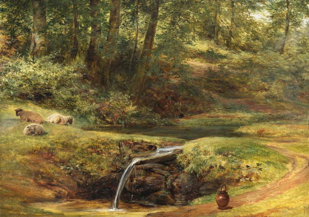 Detail of Study for The Sylvan Spring, 1854 by Richard Redgrave