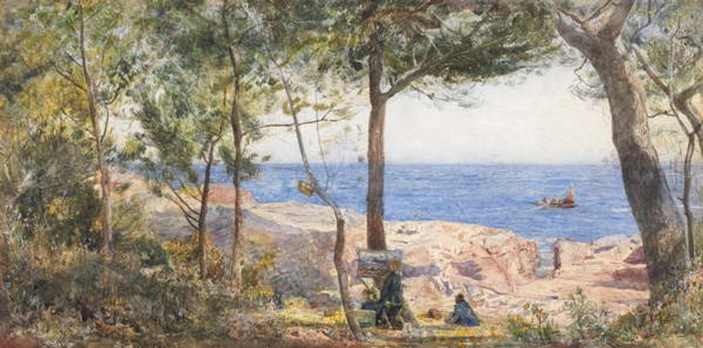 Detail of An Artist Painting by the Sea, 1887 by John William Inchbold