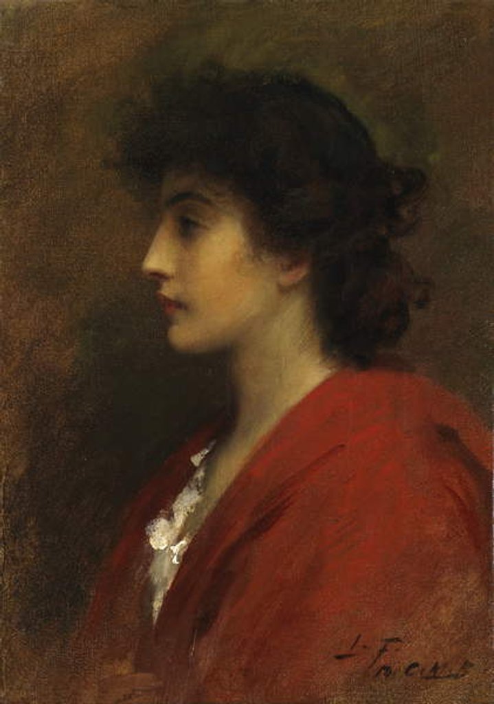 Detail of A Venetian Girl by Samuel Luke Fildes