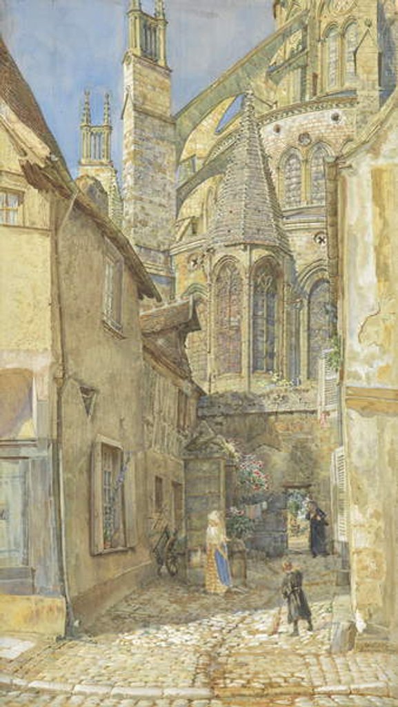 Detail of The Lady Chapel and Apse of Bourges Cathedral, 1899 by Thomas Matthews Rooke