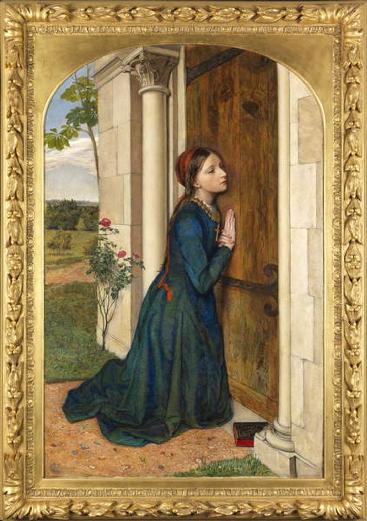 Detail of The Devout Childhood of Saint Elizabeth of Hungary, 1852 by Charles Alston Collins