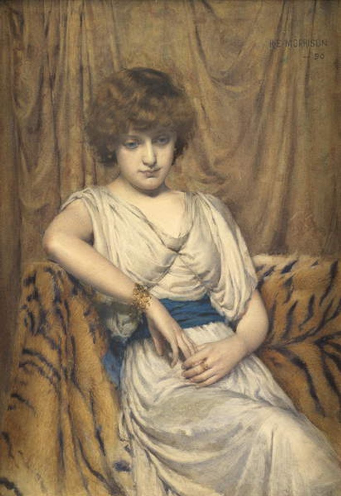 Detail of A Young Greek, 1890 by Robert Edward Morrison