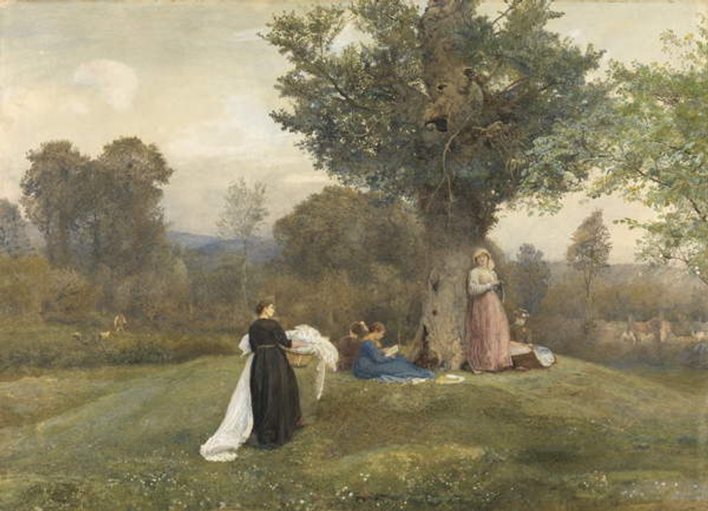 Detail of Laundry Day, West Somerset by John William North