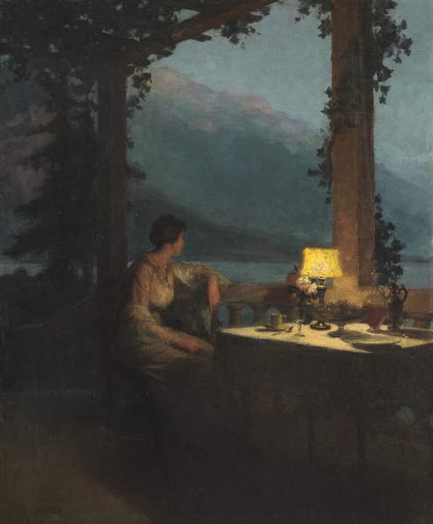 Detail of The Terrace, Annecy by Marcel Rieder