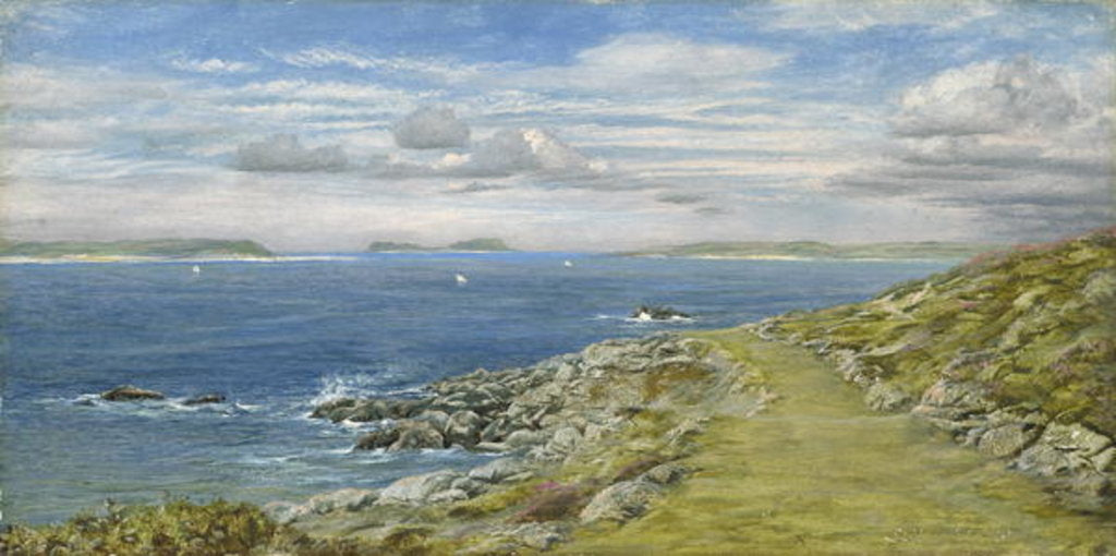 Detail of The Garrison Walk, St. Mary's, 1873 by John Brett