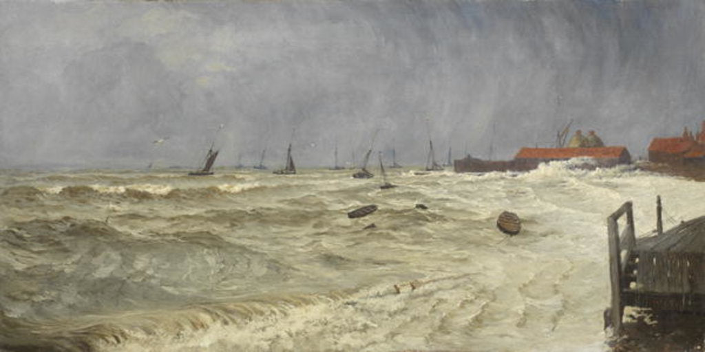 Detail of A Rough Day at Leigh by William Pye