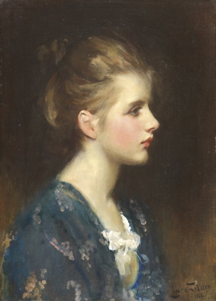 Detail of Nina, 1923 by Samuel Luke Fildes