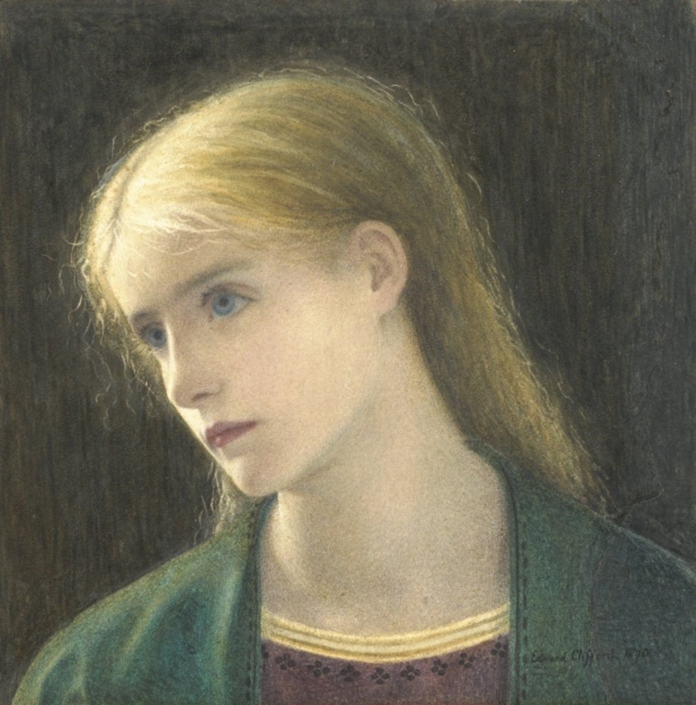 Detail of Evelyn Hope, 1870 by Edward Clifford