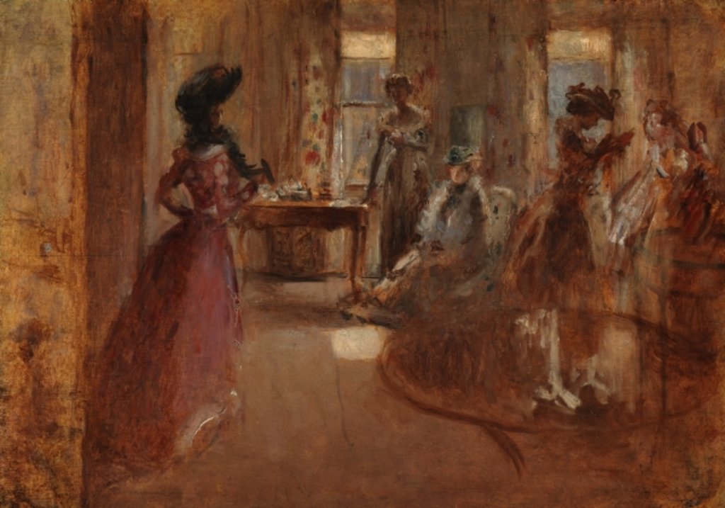 Detail of Family Party, c.1892 by Henry Tonks