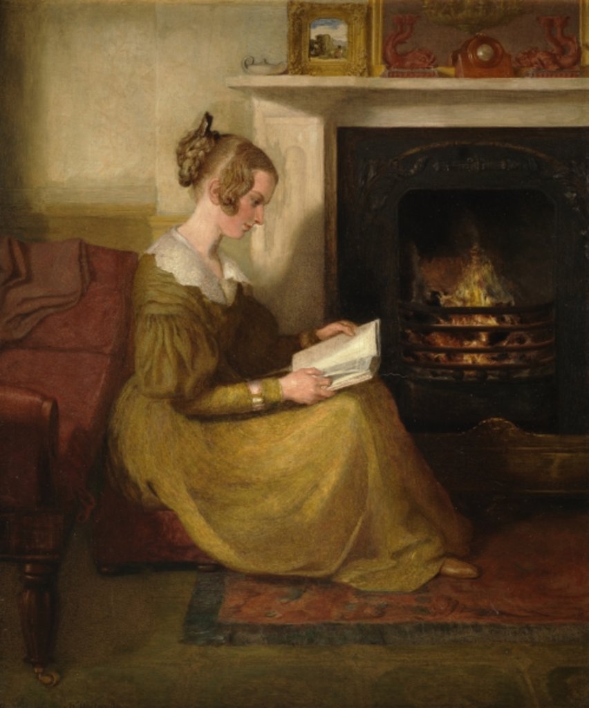 Detail of A Fireside Read, c.1825 by William Mulready